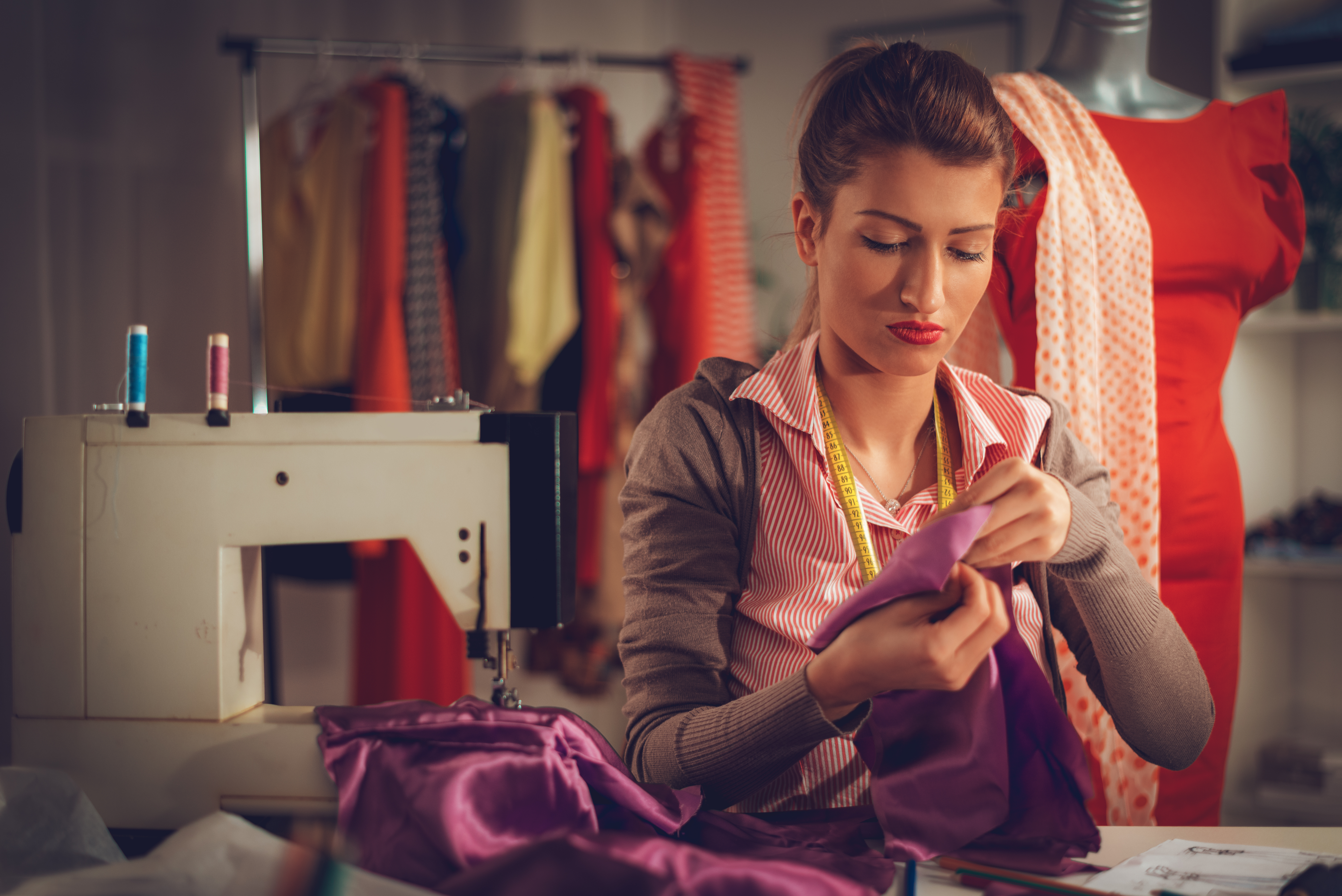 Tailor sewing